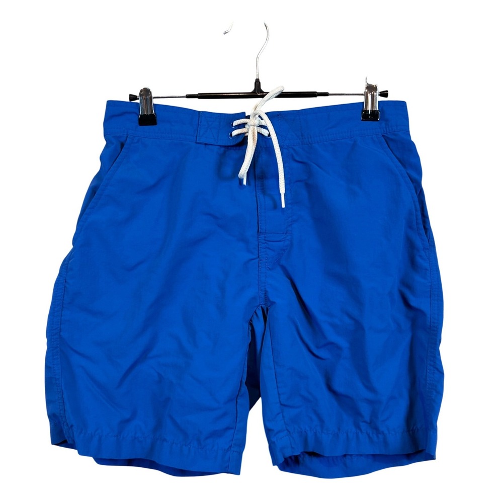 Uniqlo Mens Royal Blue Nylon Swim Trunks Mesh Lined Shorts Size S - 7" Beachy
